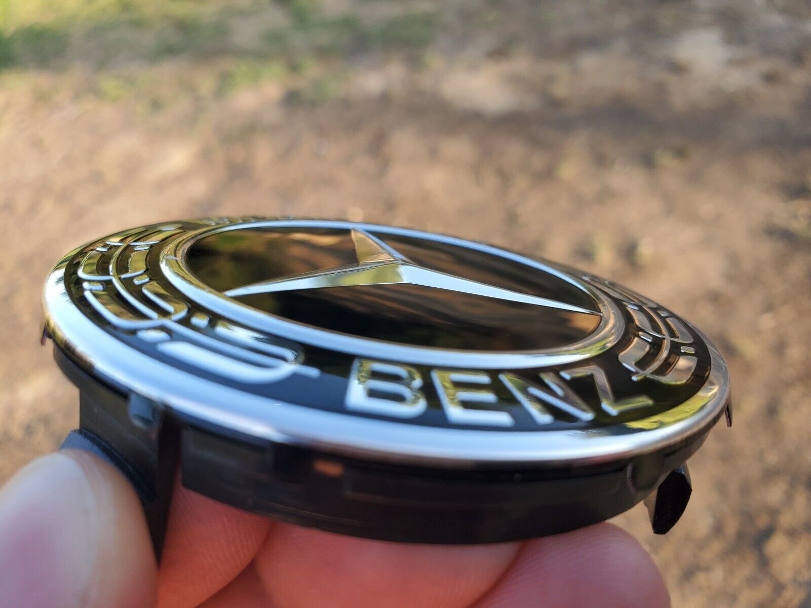 Set of 4 Center Caps  Black 2.95 Inch/75mm Fits Most Models