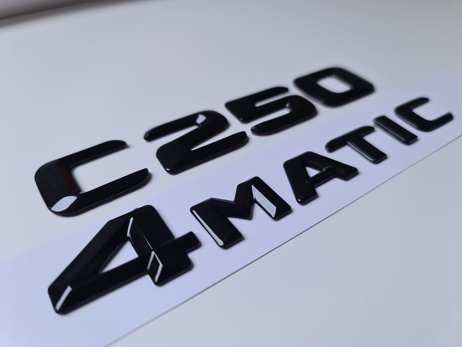 C250 4matic Black Letter Number Rear Boot Badge Emblem For C Class Mercedes