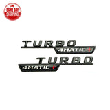 TURBO 4MATIC+ PLUS Fender AMG Emblem Gloss Black Badge For E53 CLS53 GLE53 GT53