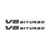 4pcs G63 AMG V8 BITURBO Matte Black Badge Emblem for Mercedes Benz W463 W464 G63