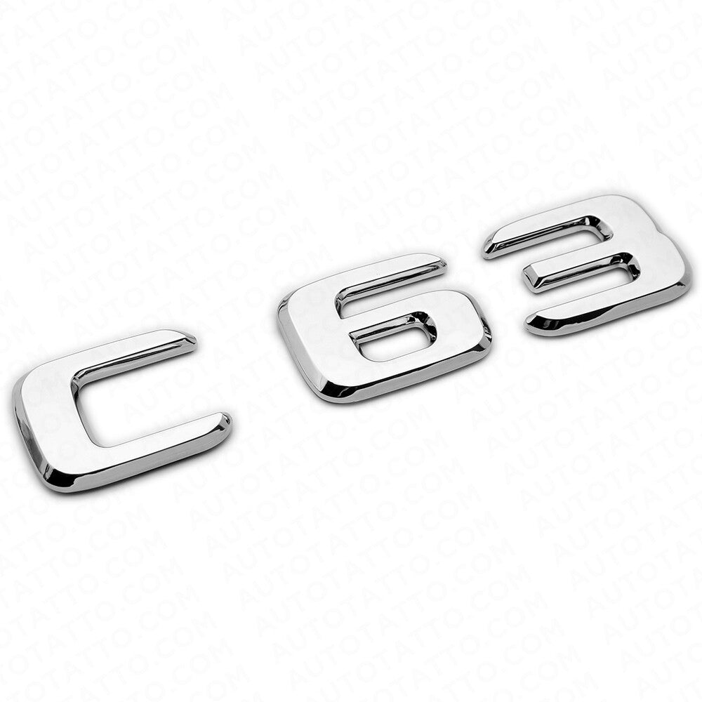 17-21 C 63 AMG Emblem Trunk Lid Letter Logo Nameplate Badge Decorate OEM Chrome