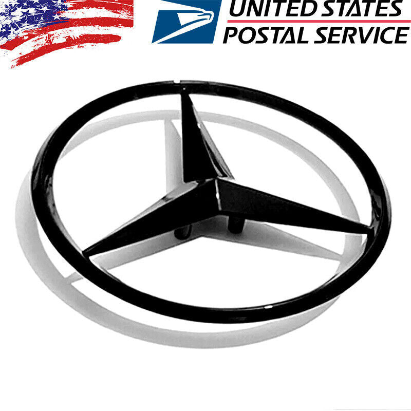 GLOSS BLACK MERCEDES CLS W218 2012-2018 REAR TRUNK BOOT LID STAR BADGE EMBLEM US