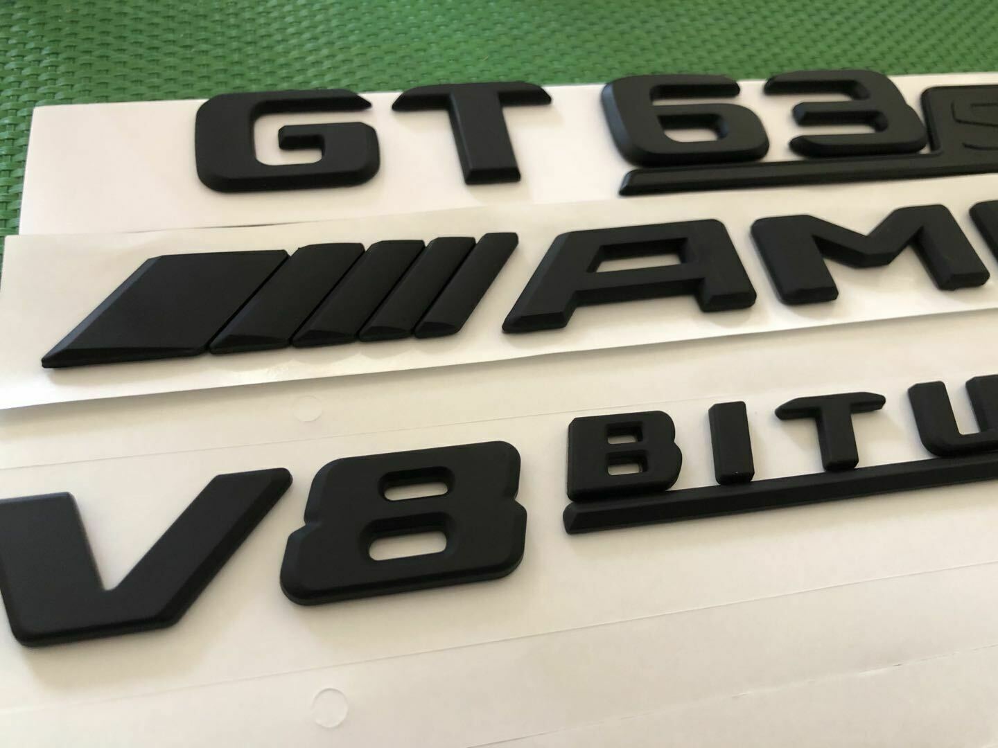 Matte Black GT63s AMG V8 Biturbo Sticker Decal Emblem for AMG GT63s