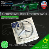 W204 Chrome Star Trunk Emblem for Rear Lid Logo Badge C Class Mercedes AMG OE