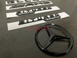 Gloss Black GLC43 AMG Biturbo 4matic And Rear STAR emblem for GLC X253 Series