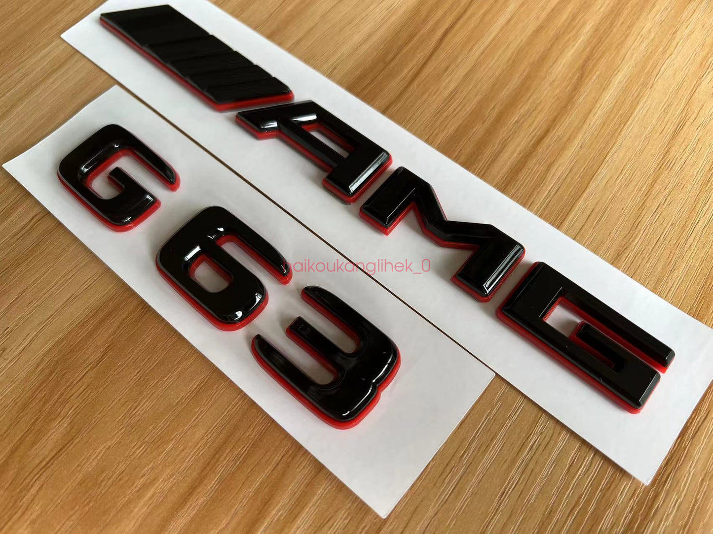 Black RED G63 AMG V8 BITURBO Emblem Badge Sticker Set For Mercedes G63