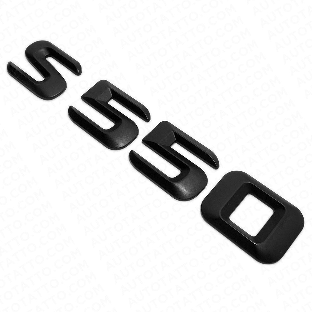 14-17 S 550 AMG Letter 3D Emblem Trunk Logo Nameplate Badge Decorate Matte Black