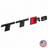 Audi TT RS Matte Black Rear Letter Tail Nameplate Trunk Emblem Badge Sport