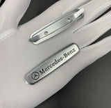 2 Pcs Car Emblems Front Seat Tuning Badges Metal Fit For Mercedes AMG Logo