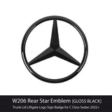 Mercedes C Class W206 2022-24 Rear Boot Lid Badge Star - Gloss Black A2068171600