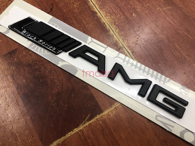 Black L////AMG L AMG Letters Trunk Emblem Badge Sticker for AMG L