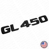 Benz GL 450 AMG Letter Emblem Trunk Logo Nameplate Badge Decorate Sport Black