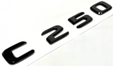 C250 BLACK For MERCEDES REAR TRUNK EMBLEM BADGE NAMEPLATE DECAL LETTERS