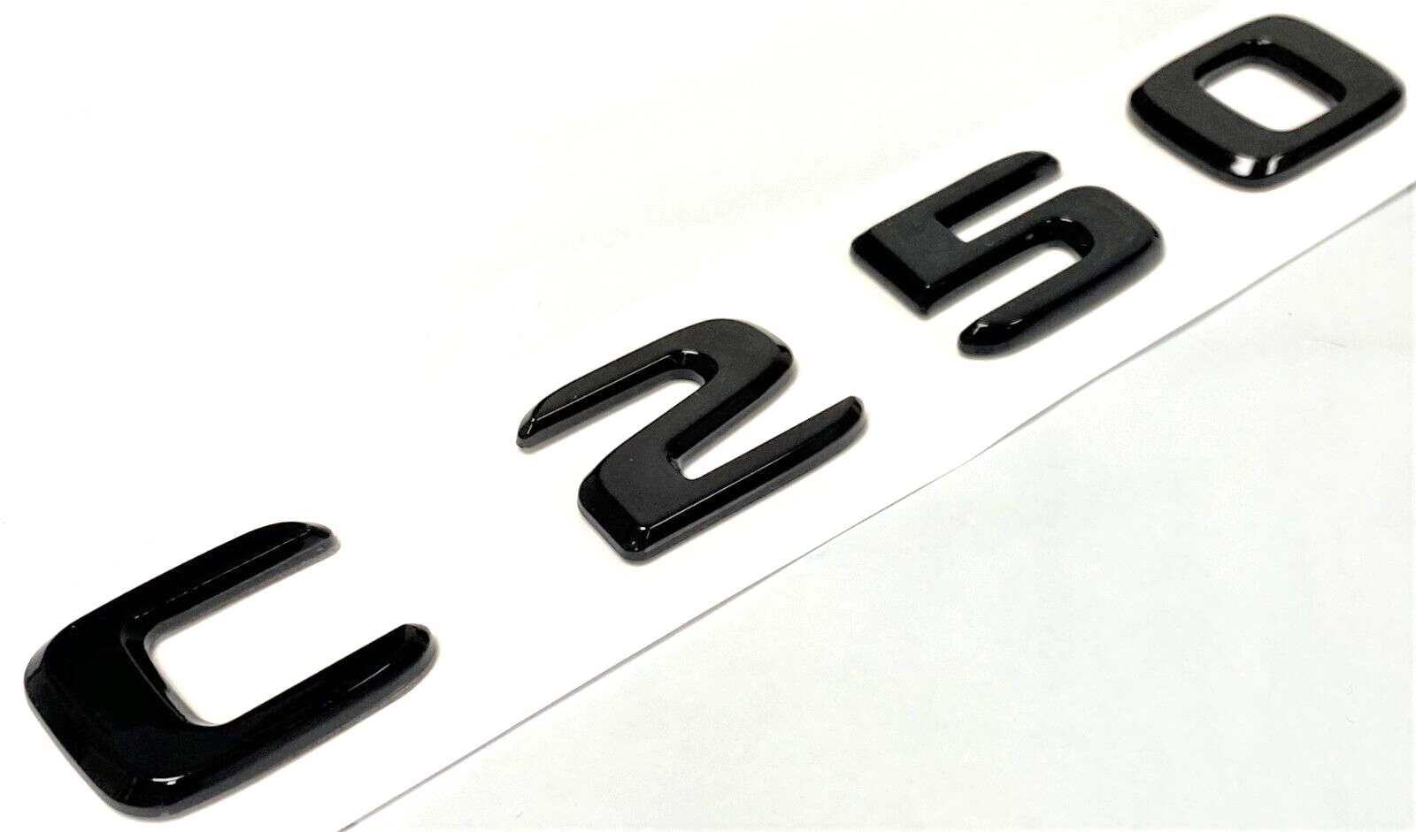 C250 BLACK For MERCEDES REAR TRUNK EMBLEM BADGE NAMEPLATE DECAL LETTERS