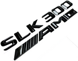 #1 BLACK SLK300 + AMG REPLACEMENT FOR MERCEDES REAR TRUNK EMBLEM BADGE DECAL LID