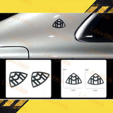 2pcs Car Side Fender Emblems For W221 W222 S-Class Maybach Badges Decals