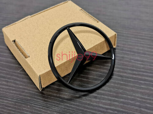 Gloss Black E63S AMG Biturbo 4matic+ emblem Rear Trunk Star badge For W213 E63