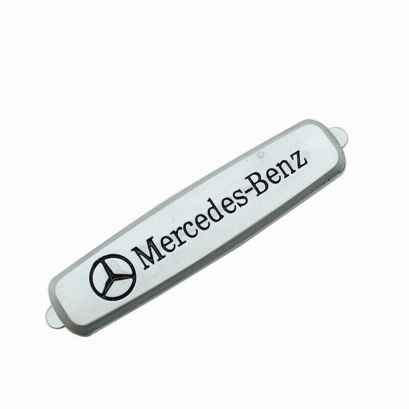 2 Pcs Car Emblems Front Seat Tuning Badges Metal Fit For Mercedes AMG Logo