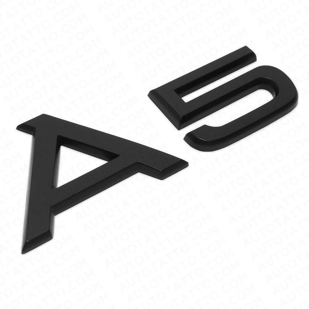Audi A5 Matte Black Rear Letter Tail Badge Trunk Emblem Badge Sport Sline