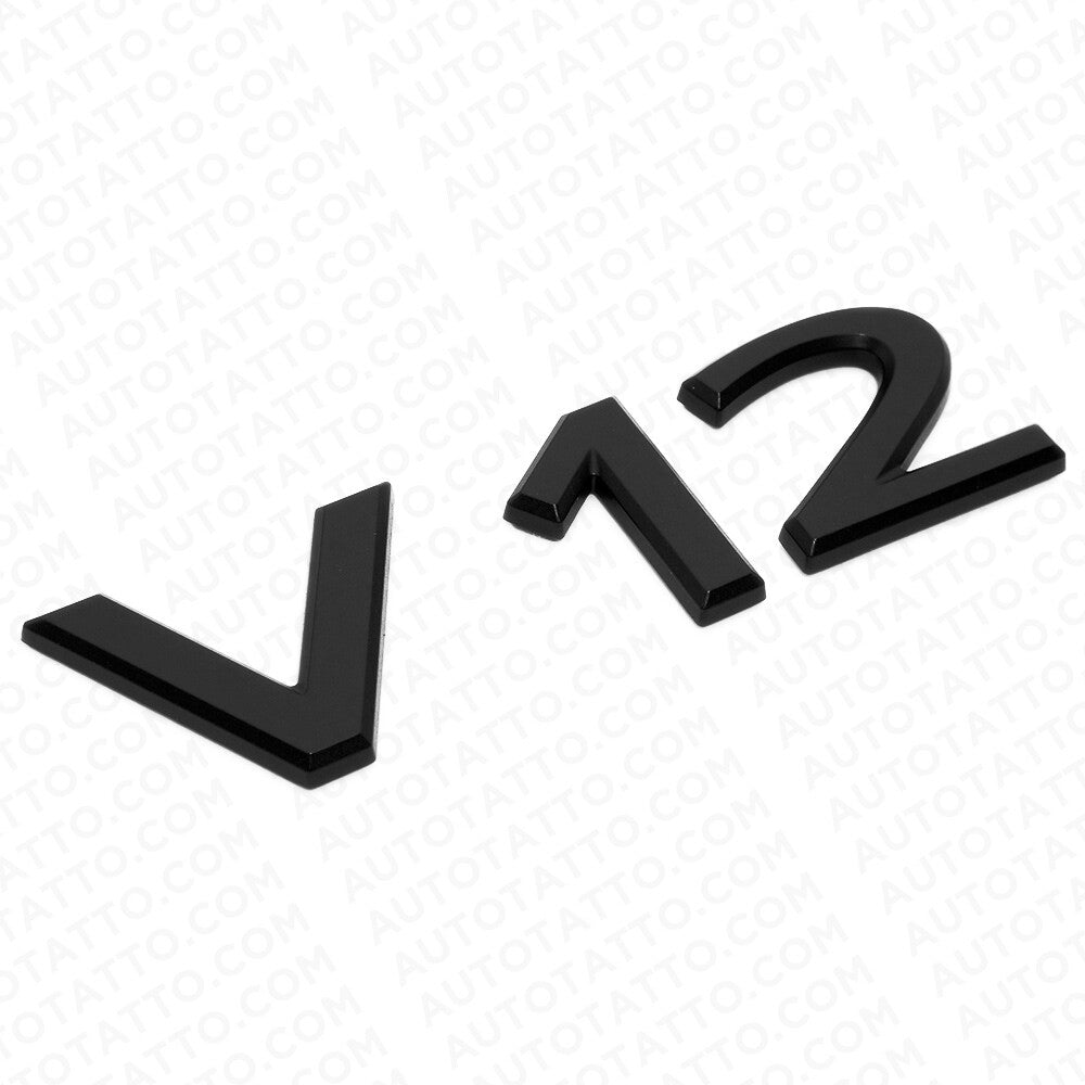 Mercedes-Maybach V12 Turbo AMG Fender Emblem Nameplate Badge Sport Matte Black