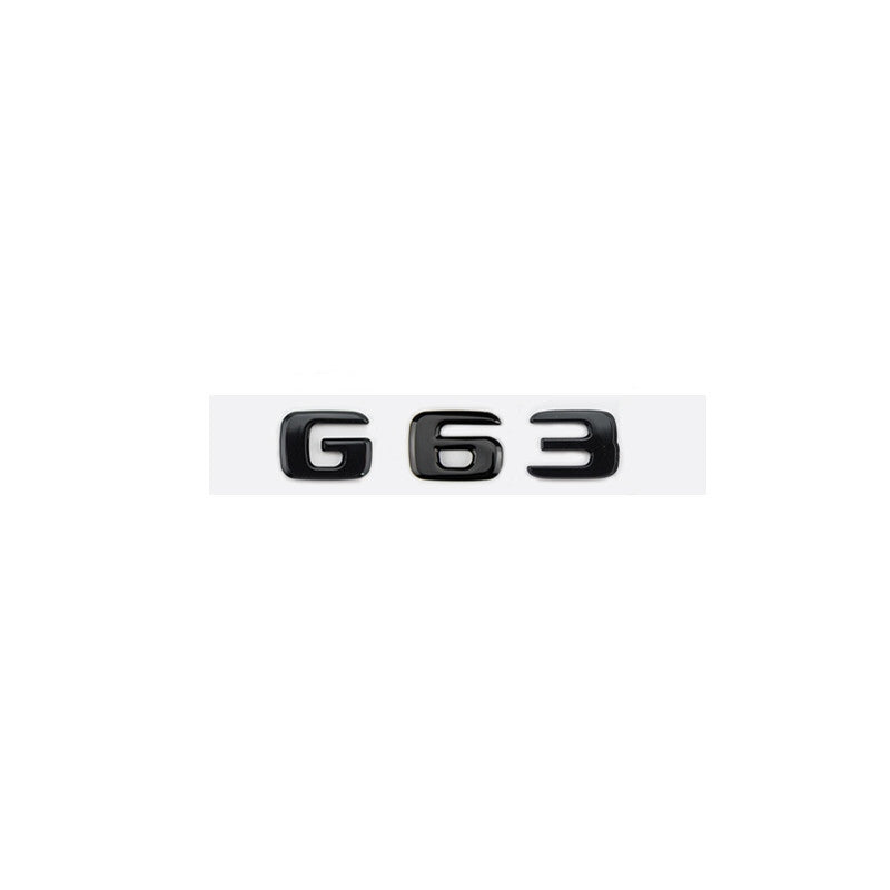 4pcs G63 AMG V8 BITURBO Gloss Black Badge Emblem for Mercedes Benz W463 W464 G63