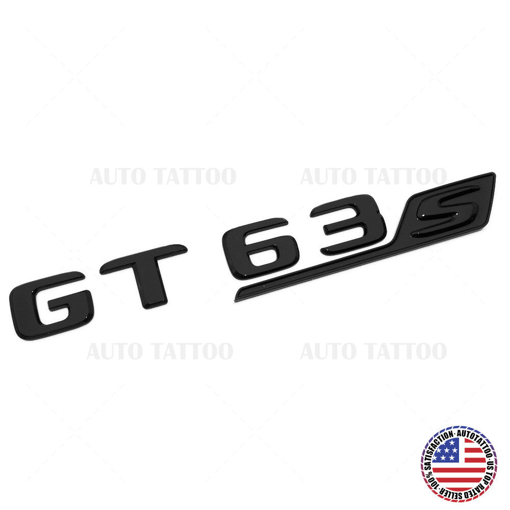 Mercedes AMG GT63 S Letter Emblem Trunk Logo Nameplate Badge Decorate Blackout