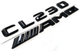 CL230 + AMG BLACK FOR MERCEDES REAR TRUNK EMBLEM BADGE NAMEPLATE DECAL NUMBER