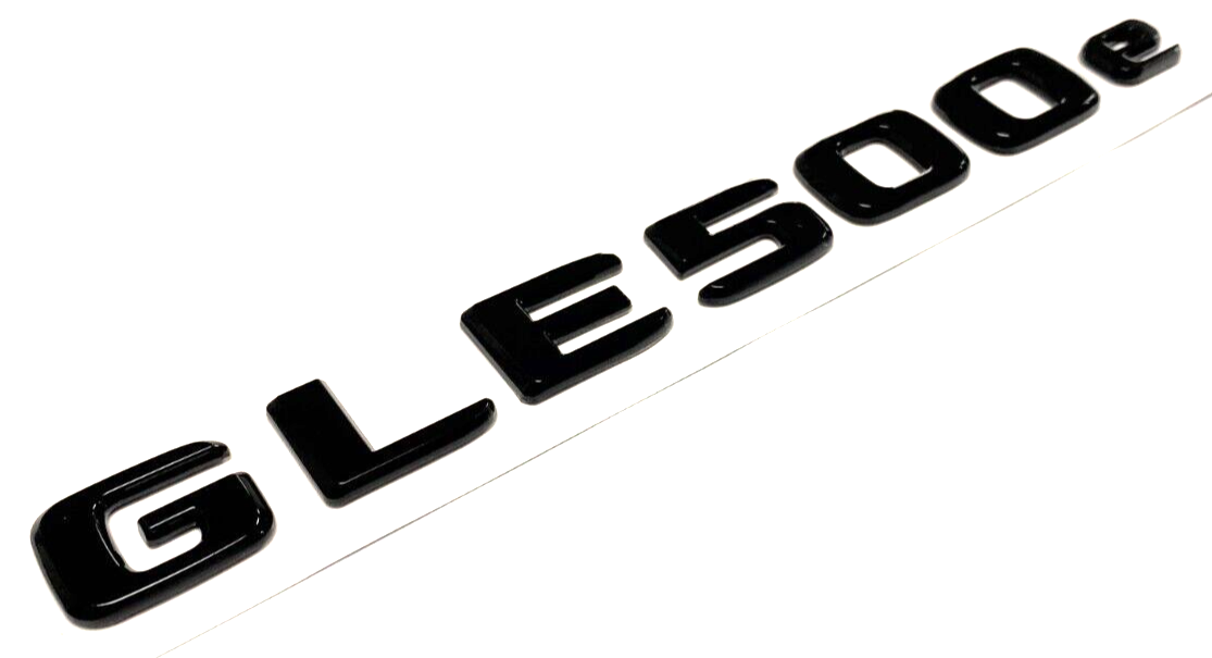 GLE500e Gloss BLACK FOR MERCEDES GLE500e LIFTGATE REAR TRUNK EMBLEM BADGE PLATE