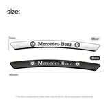 4Pcs Mercedes Benz AMG Aluminium Car Emblem Wheel Hub Rim Badge Stickers Decal