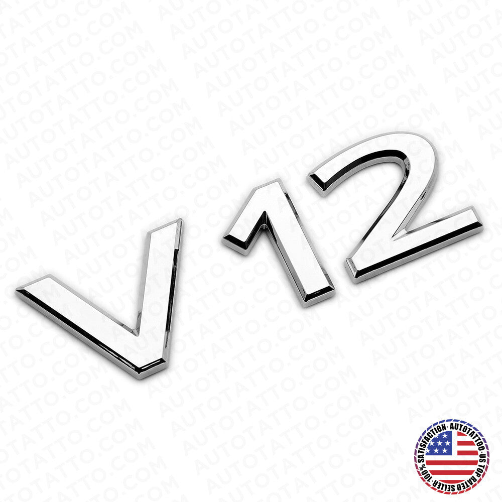 Mercedes-Maybach V12 Turbo AMG Side Fender Emblem Nameplate Badge Sport Chrome