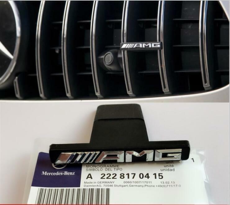 Front Vertical Strip General Grill Decal Emblem Badge for Mercedes Benz AMG