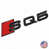 Audi SQ5 Gloss Black Rear Letter Liftgate Badge Trunk Emblem Badge Logo Sport