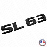 15-16 SL 63 AMG Letter 3D Emblem Trunk Logo Nameplate Badge Decorate Gloss Black