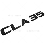 CLA 35 AMG 3D Emblem Trunk Lid Letter Logo Nameplate Badge Decorate Matte Black