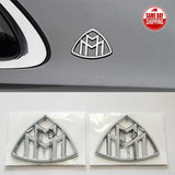 Bright Silve For Mercedes-Benz Maybach Auto Car Side Emblem Badge Decal Sticker