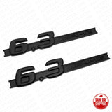 2x Black OEM ABS 6.3 AMG Emblem Fender Logo Badge Nameplate Decoration Sport