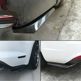2pcs Polished Car Rear Bumper Lip Diffuser Splitter Canard Protector Accessories