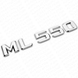 Benz ML 550 AMG Letter Emblem Trunk Logo Nameplate Badge Decorate Sport Chrome
