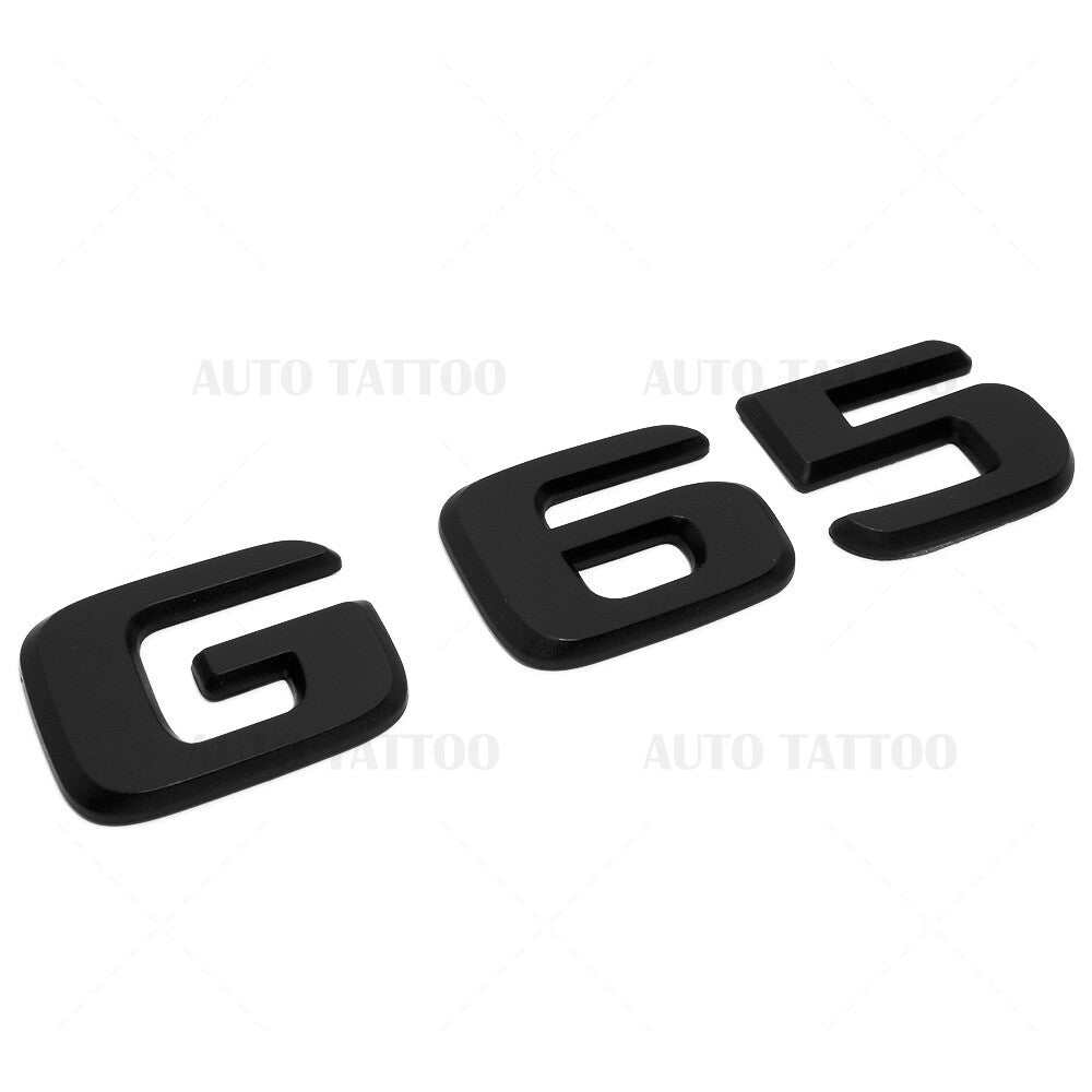 Benz G65 AMG Letter Emblem Rear Body Logo Nameplate Badge Decorate Matte Black