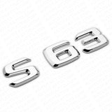 07-13 S 63 AMG Letter 3D Emblem Trunk Logo Nameplate Badge Decorate Sport Chrome
