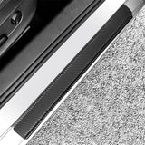 4x Carbon Fiber Car Door Plate Sill Scuff Cover Anti-Scratch Sticker Accessories