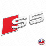 For Audi S5 OEM Chrome Rear Letter Tail Badge Trunk Emblem Badge Logo Sport