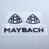 Gloss Black 4pcs " MAYBACH " Emblem Auto Badge Trunk for Mercedes-Benz S400 S500