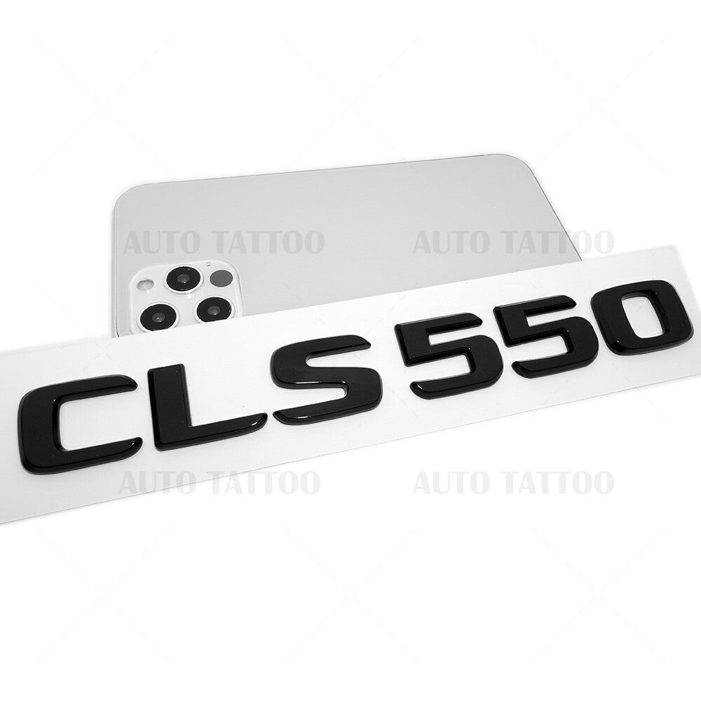 17+ CLS 550 Emblem Trunk Lid Letter Nameplate Badge Decorate AMG Gloss Black