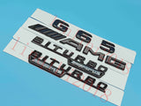 Gloss Black Flat " G65 AMG BITURBO " Trunk Embl Badge Sticker for Mercedes Benz
