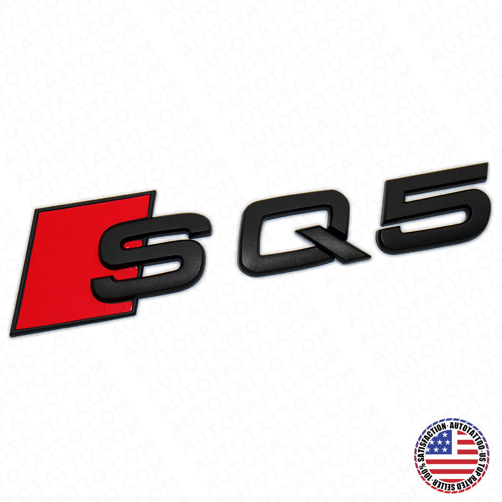 Audi SQ5 Matte Black Rear Letter Liftgate Nameplate Trunk Emblem Badge Sport