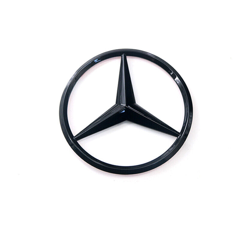 For Mercedes-Benz C Class W205 Rear Emblem Gloss Black Star Trunk Lid Badge