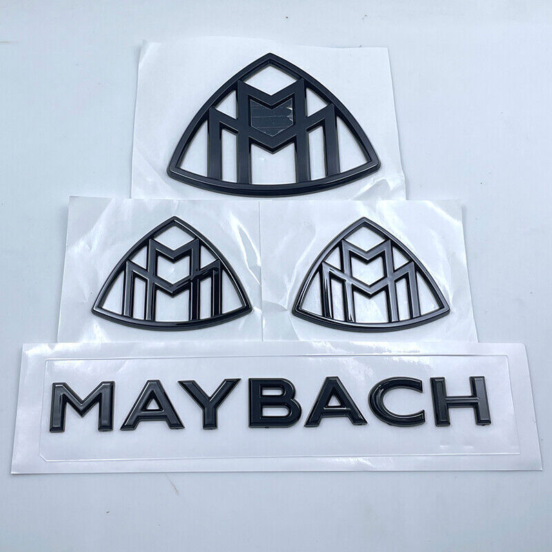 Gloss Black Side Rear Trunk Badge Emblem for Maybach S Class S400 S500