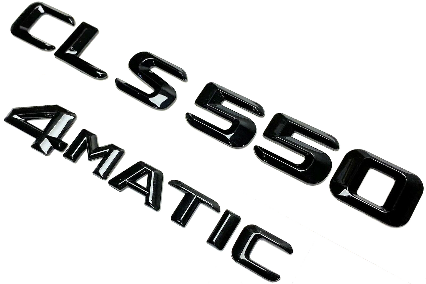 #1 BLACK CLS550 + 4MATIC REPLACEMENT FOR MERCEDES REAR TRUNK EMBLEM BADGE DECAL