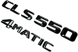 #1 BLACK CLS550 + 4MATIC REPLACEMENT FOR MERCEDES REAR TRUNK EMBLEM BADGE DECAL